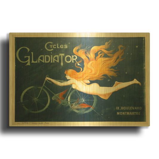 'Gladiator' By Vintage Posters Gold Metal Wall Art