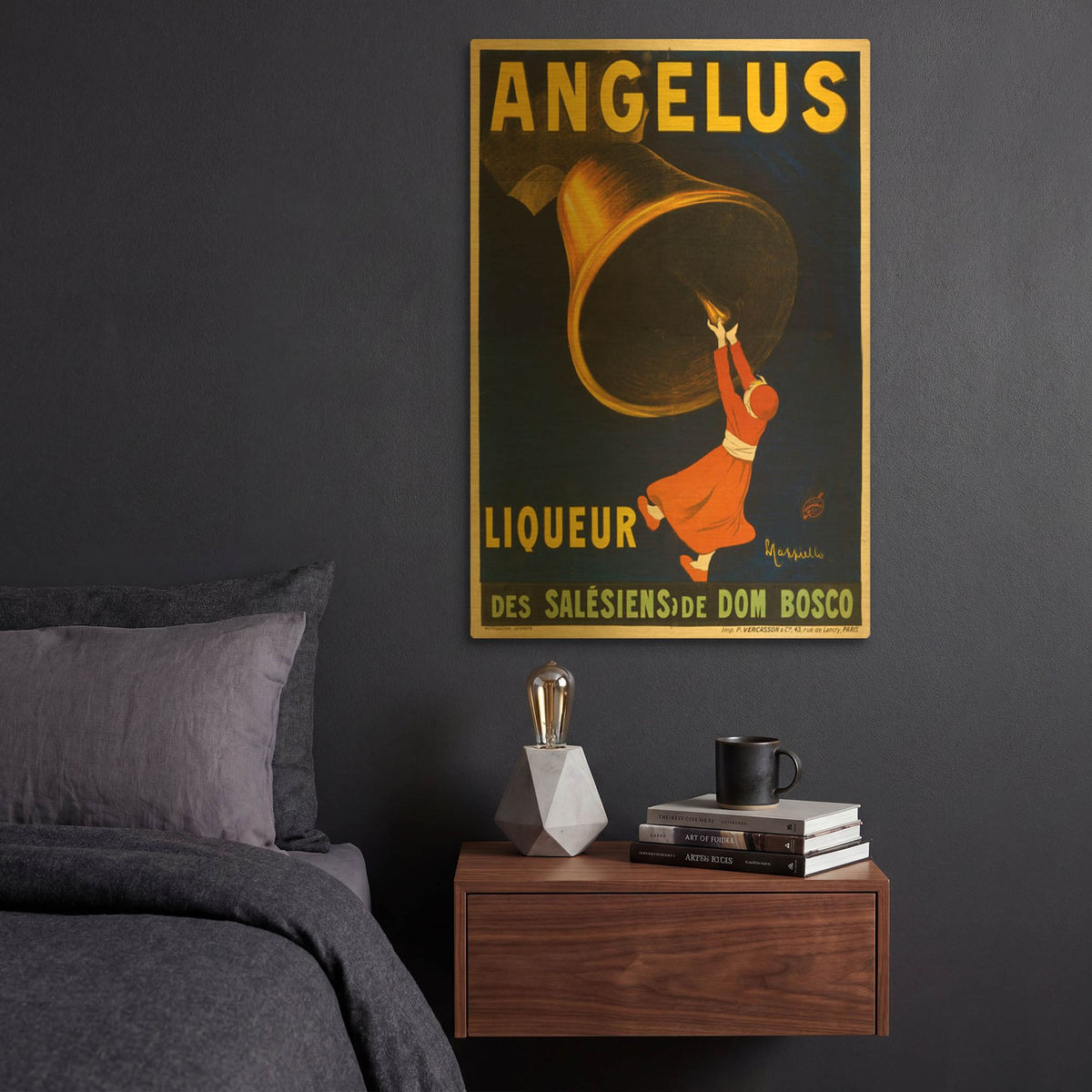 'Angelus Liqueur' By Vintage Posters Gold Metal Wall Art