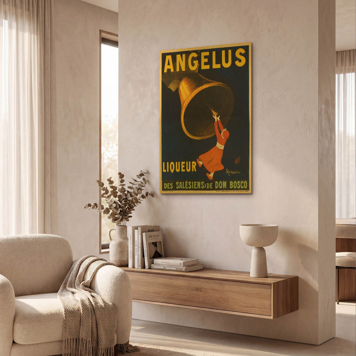 'Angelus Liqueur' By Vintage Posters Gold Metal Wall Art
