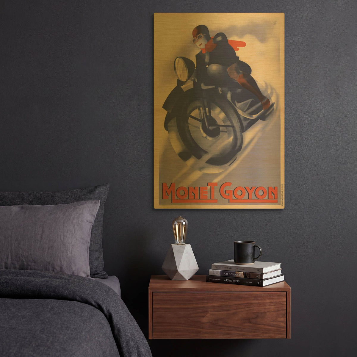 'Monet Goyon' By Vintage Posters Gold Metal Wall Art