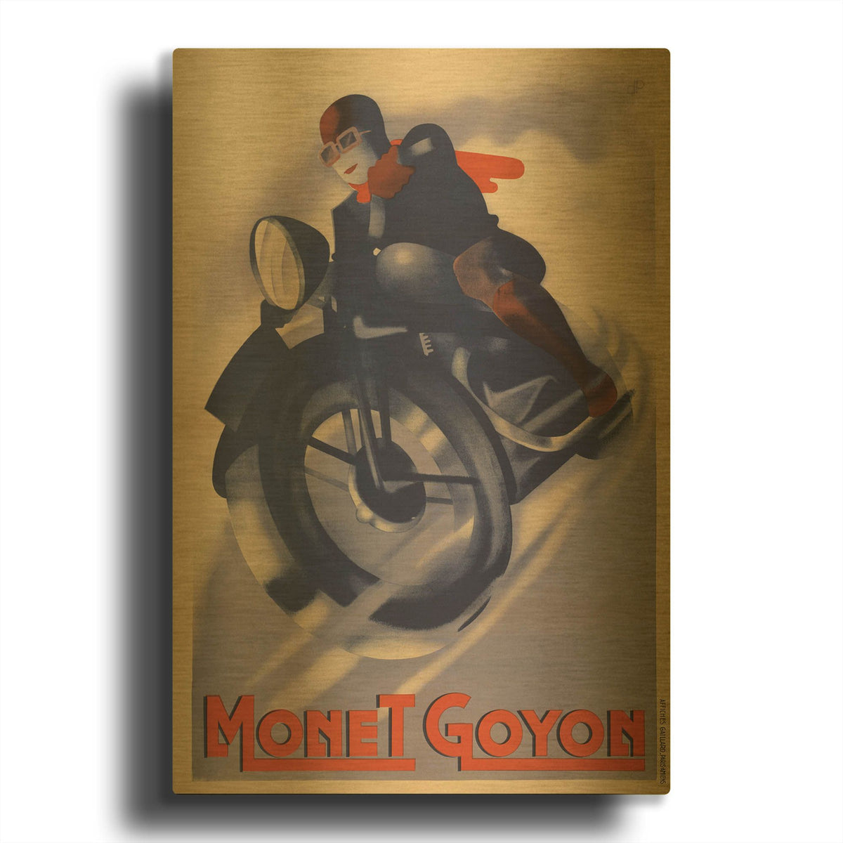 'Monet Goyon' By Vintage Posters Gold Metal Wall Art