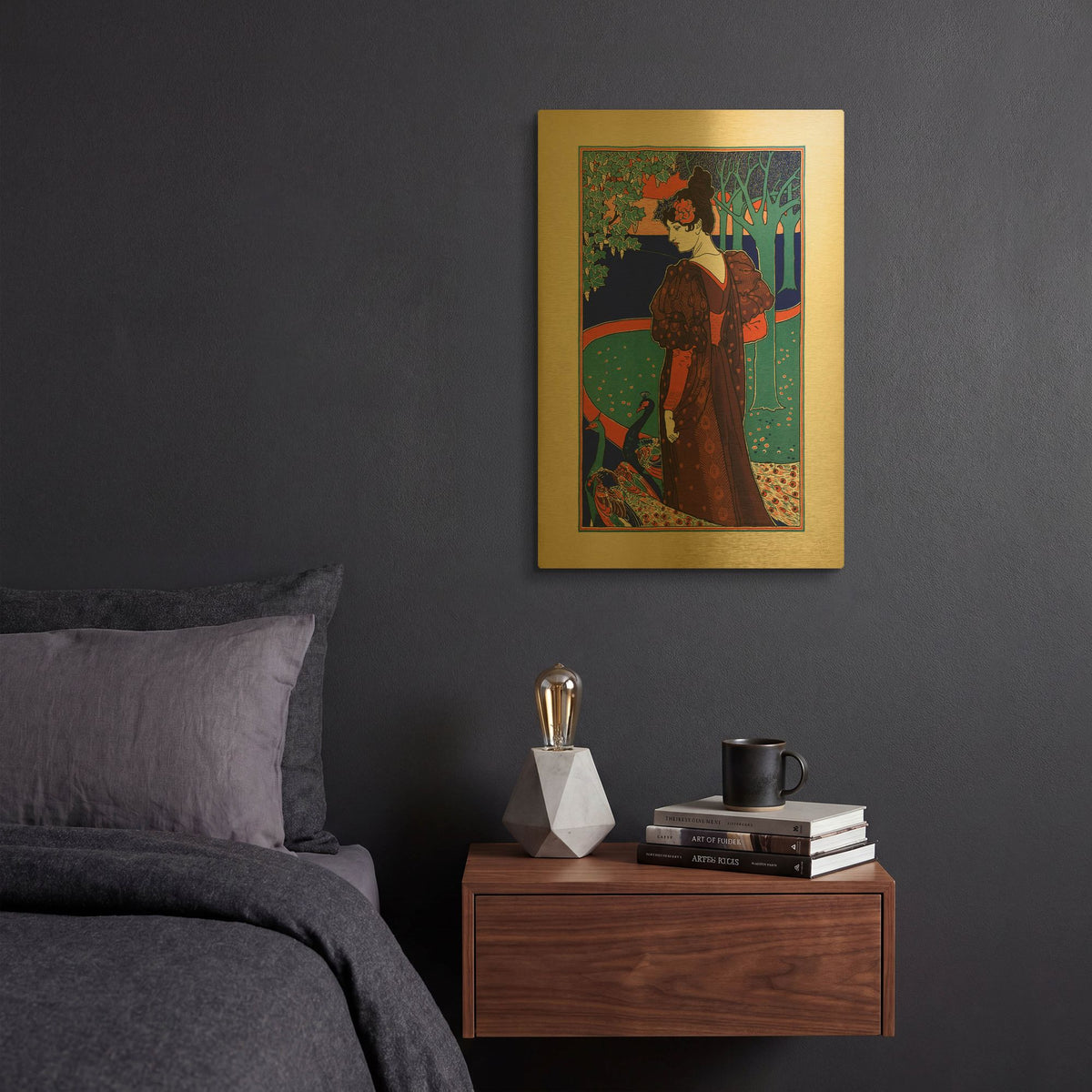 'Rhead' By Vintage Posters Gold Metal Wall Art
