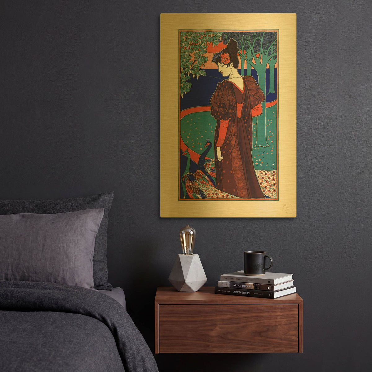 'Rhead' By Vintage Posters Gold Metal Wall Art