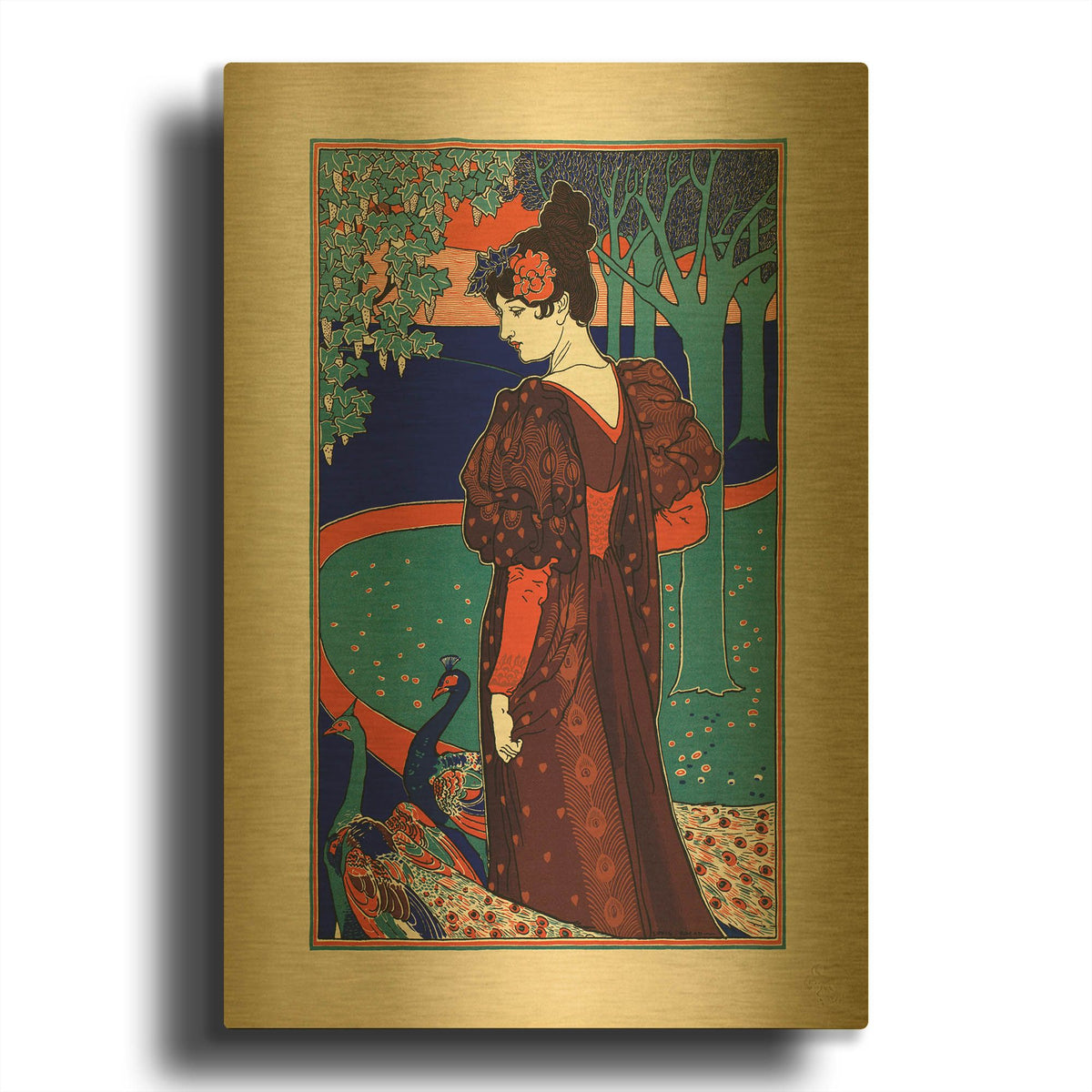 'Rhead' By Vintage Posters Gold Metal Wall Art