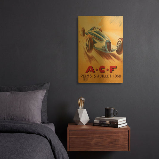 'Acf' By Vintage Posters Gold Metal Wall Art