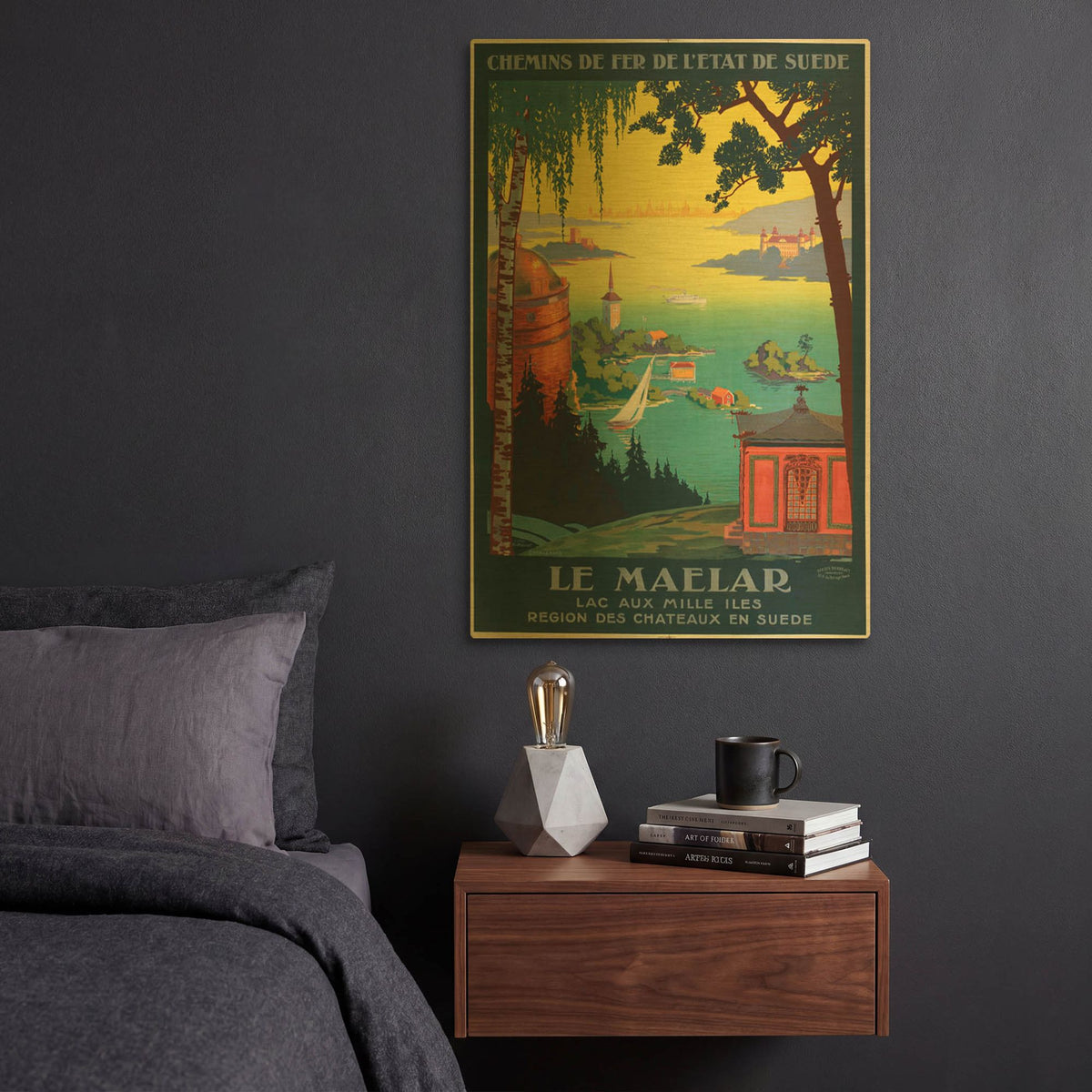 'Le Maelar' By Vintage Posters Gold Metal Wall Art