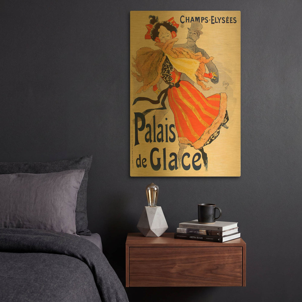 'Palais de Glace' By Vintage Posters Gold Metal Wall Art