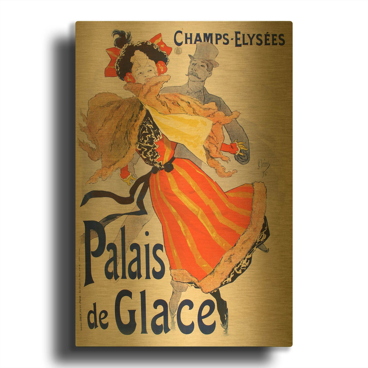'Palais de Glace' By Vintage Posters Gold Metal Wall Art