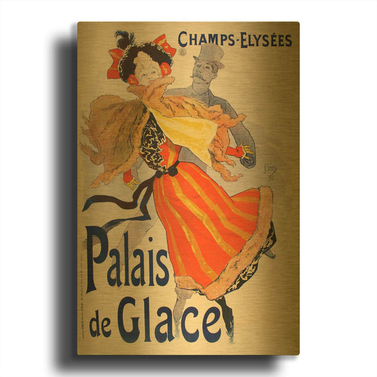 'Palais de Glace' By Vintage Posters Gold Metal Wall Art