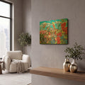 'Hummingbird Garden' By William Vanderdasson Gold Metal Wall Art