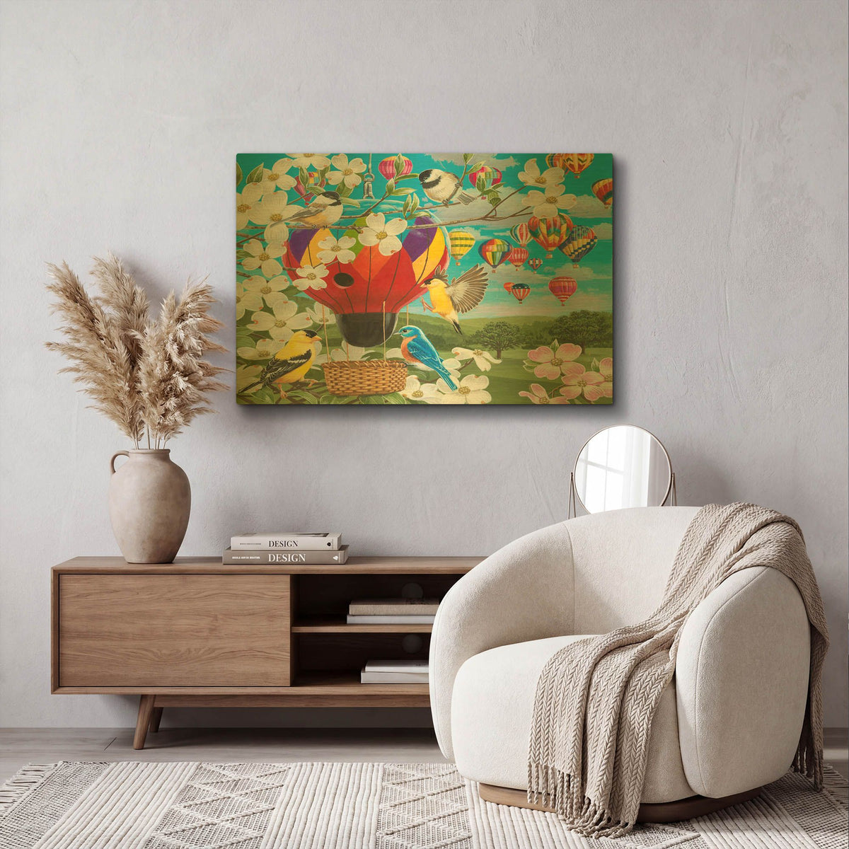 'Fancy Fliers' By William Vanderdasson Gold Metal Wall Art