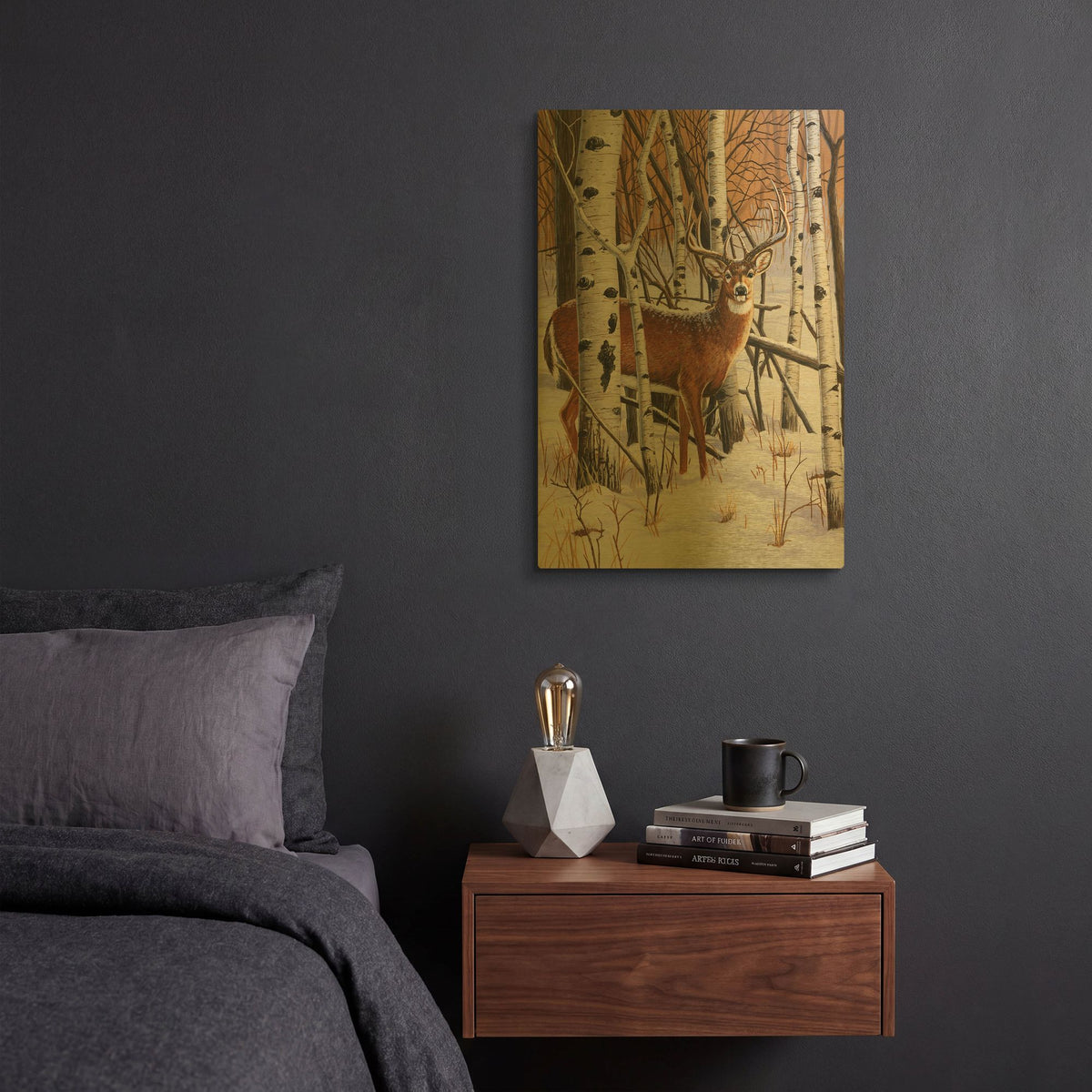 'On The Lookout' By William Vanderdasson Gold Metal Wall Art