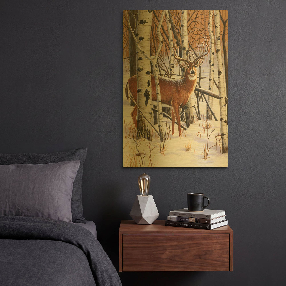 'On The Lookout' By William Vanderdasson Gold Metal Wall Art