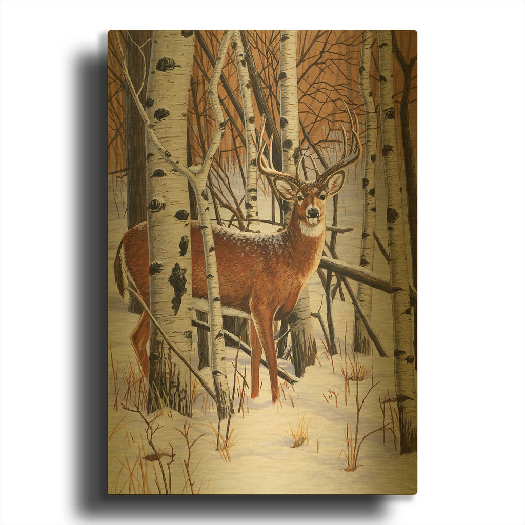 'On The Lookout' By William Vanderdasson Gold Metal Wall Art