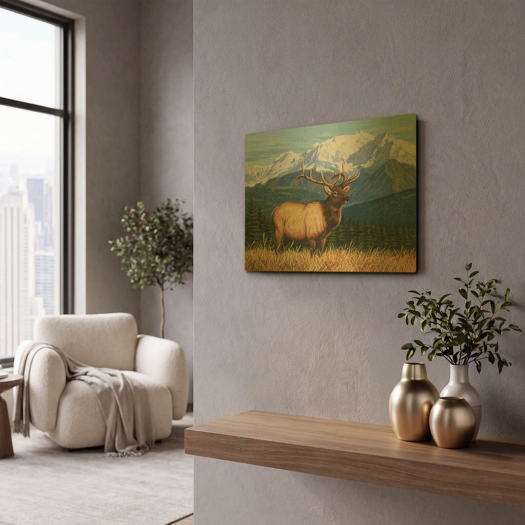'Surveying His Domain' By William Vanderdasson Gold Metal Wall Art