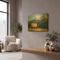 'Surveying His Domain' By William Vanderdasson Gold Metal Wall Art