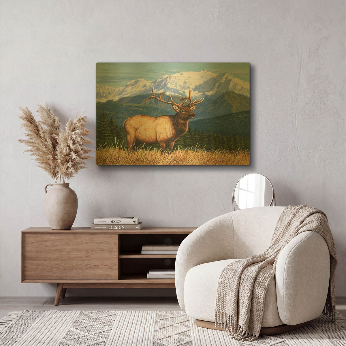 'Surveying His Domain' By William Vanderdasson Gold Metal Wall Art