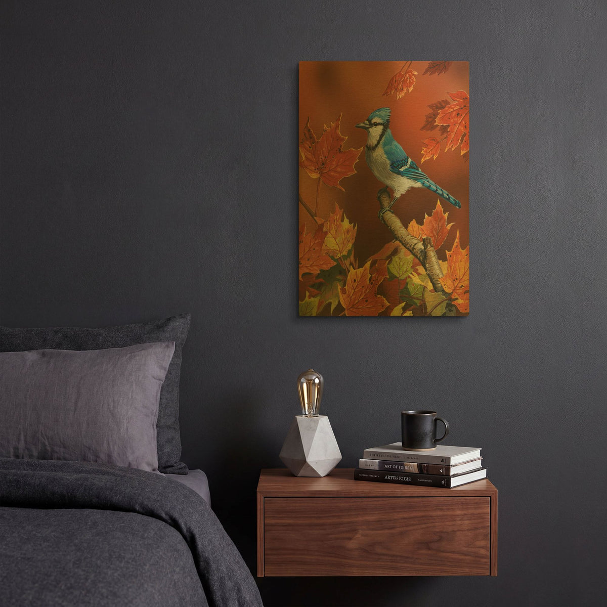 'Fall Colors' By William Vanderdasson Gold Metal Wall Art