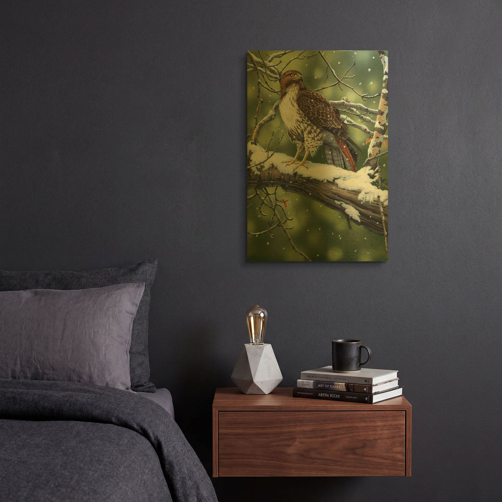 'Red Tailed Hawk' By William Vanderdasson Gold Metal Wall Art
