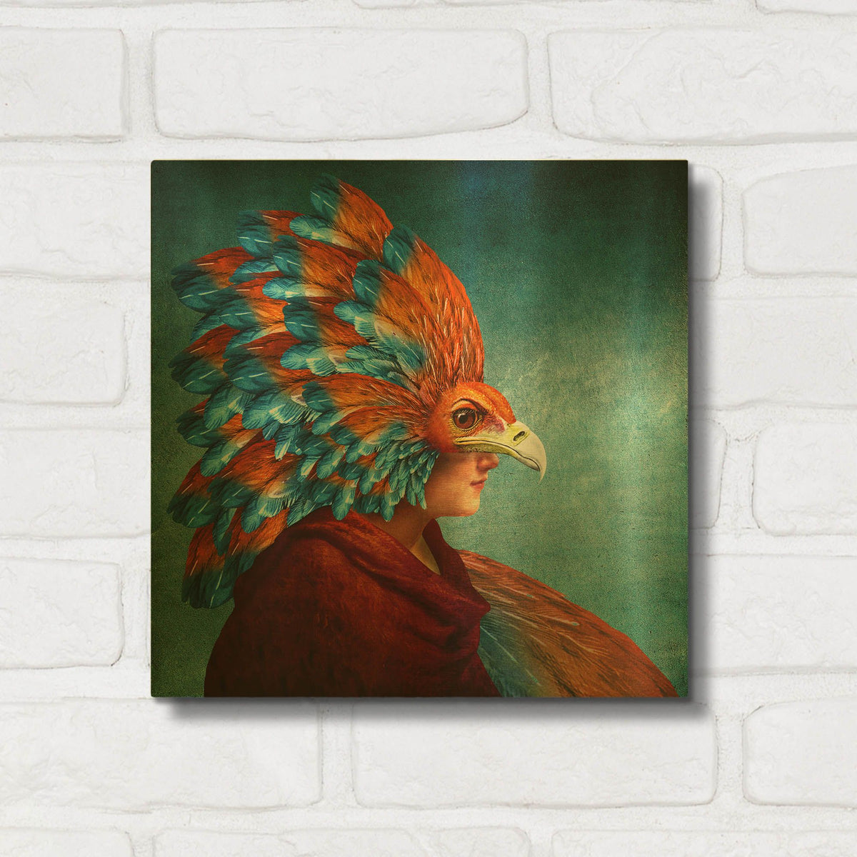 'Free-Spirited' By Diogo Verissimo Gold Metal Wall Art