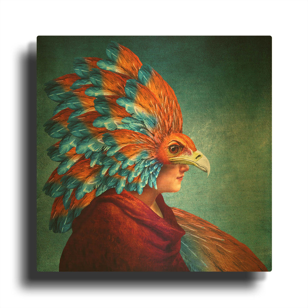 'Free-Spirited' By Diogo Verissimo Gold Metal Wall Art