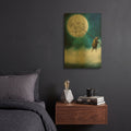 'Moonwalk' By Diogo Verissimo Gold Metal Wall Art