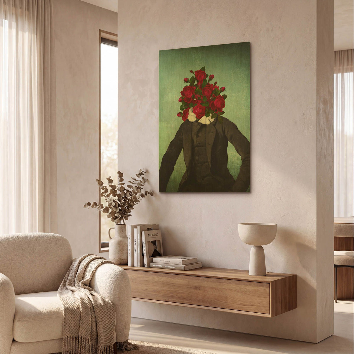 'Mr Romantic' By Diogo Verissimo Gold Metal Wall Art