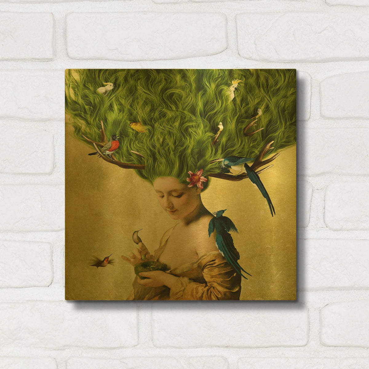'Safe Haven' By Diogo Verissimo Gold Metal Wall Art