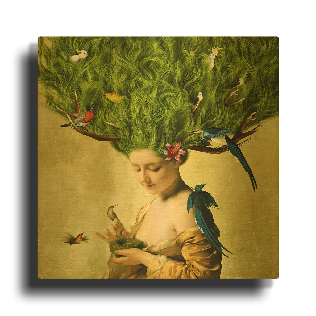 'Safe Haven' By Diogo Verissimo Gold Metal Wall Art