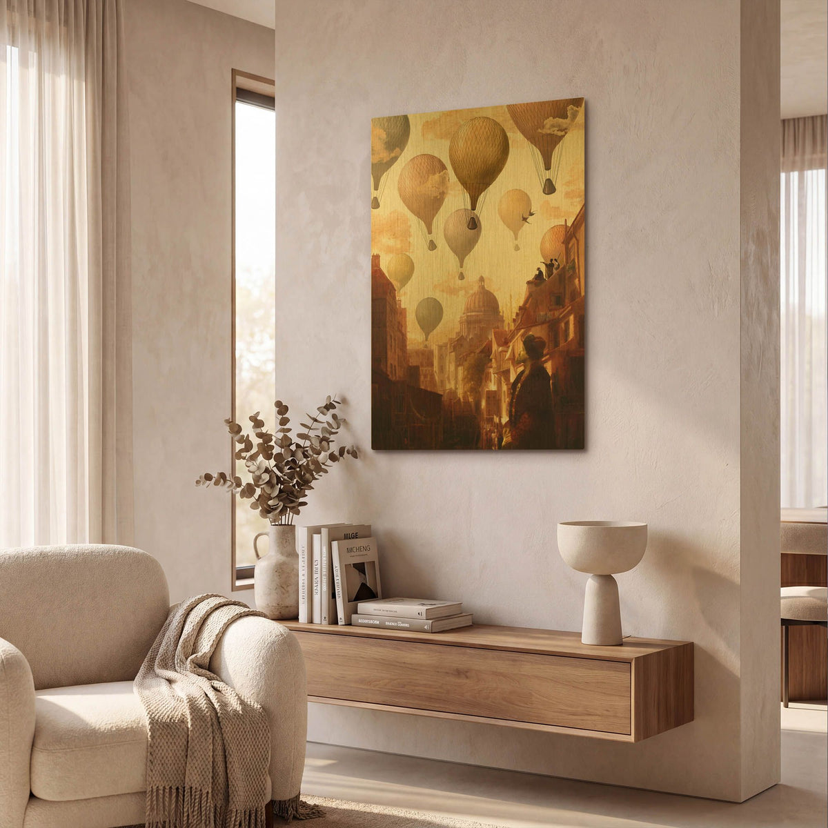 'Voyage to the Unkown' By Diogo Verissimo Gold Metal Wall Art