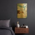 'Winter' By Diogo Verissimo Gold Metal Wall Art