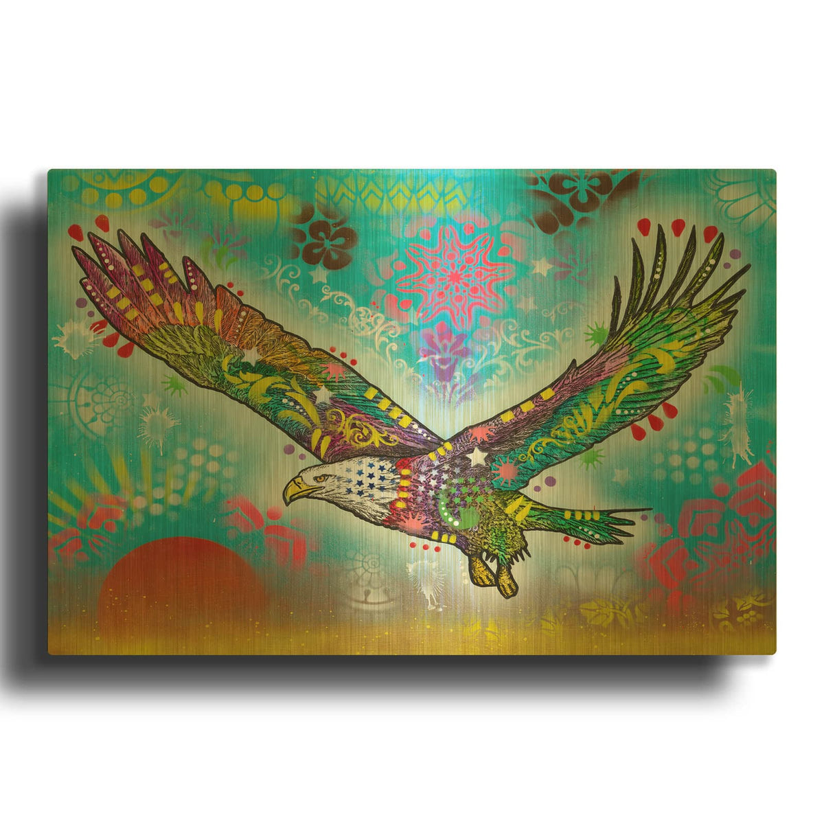 'In Flight' By Dean Russo Gold Metal Wall Art