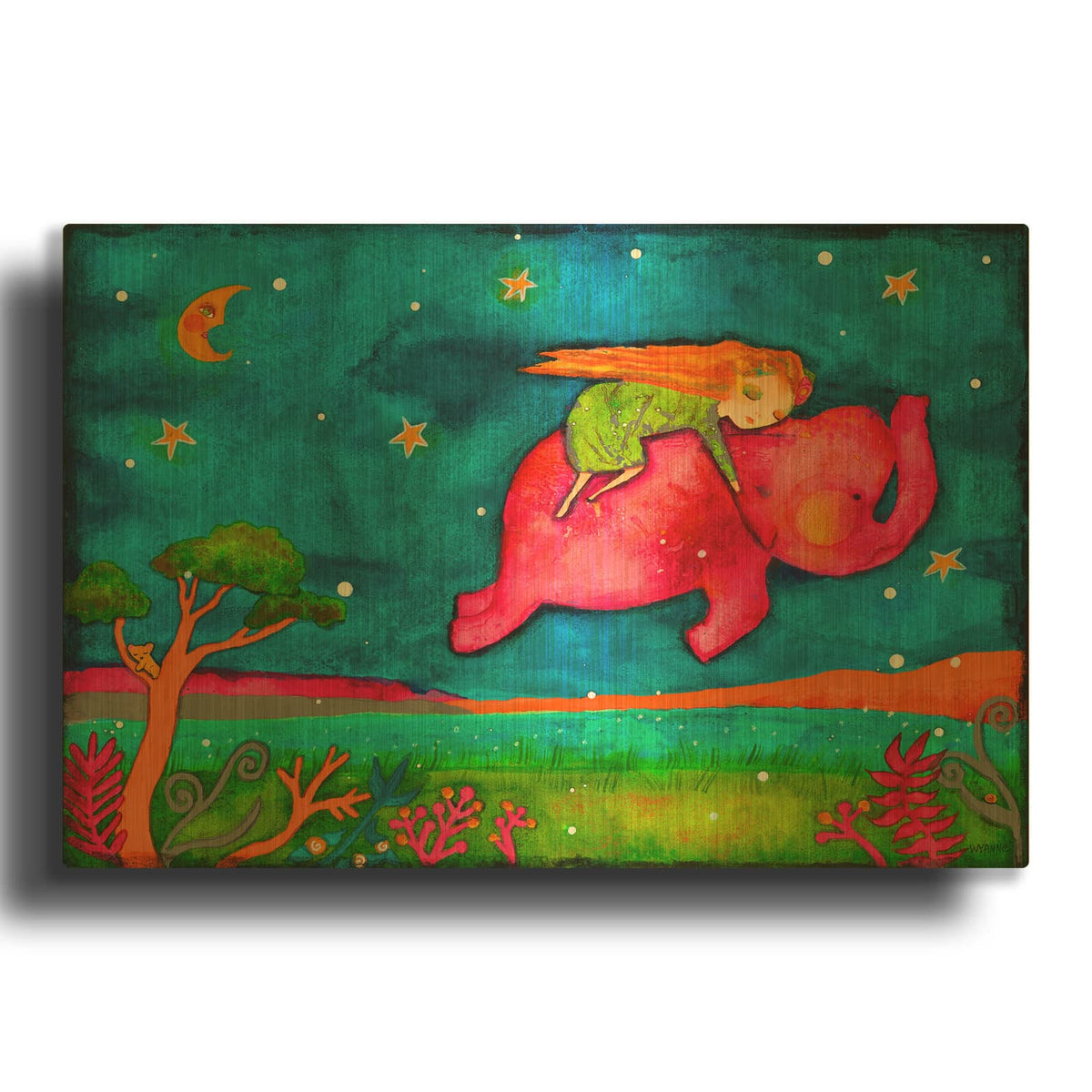 'Come Dream With Me' By Wyanne Gold Metal Wall Art