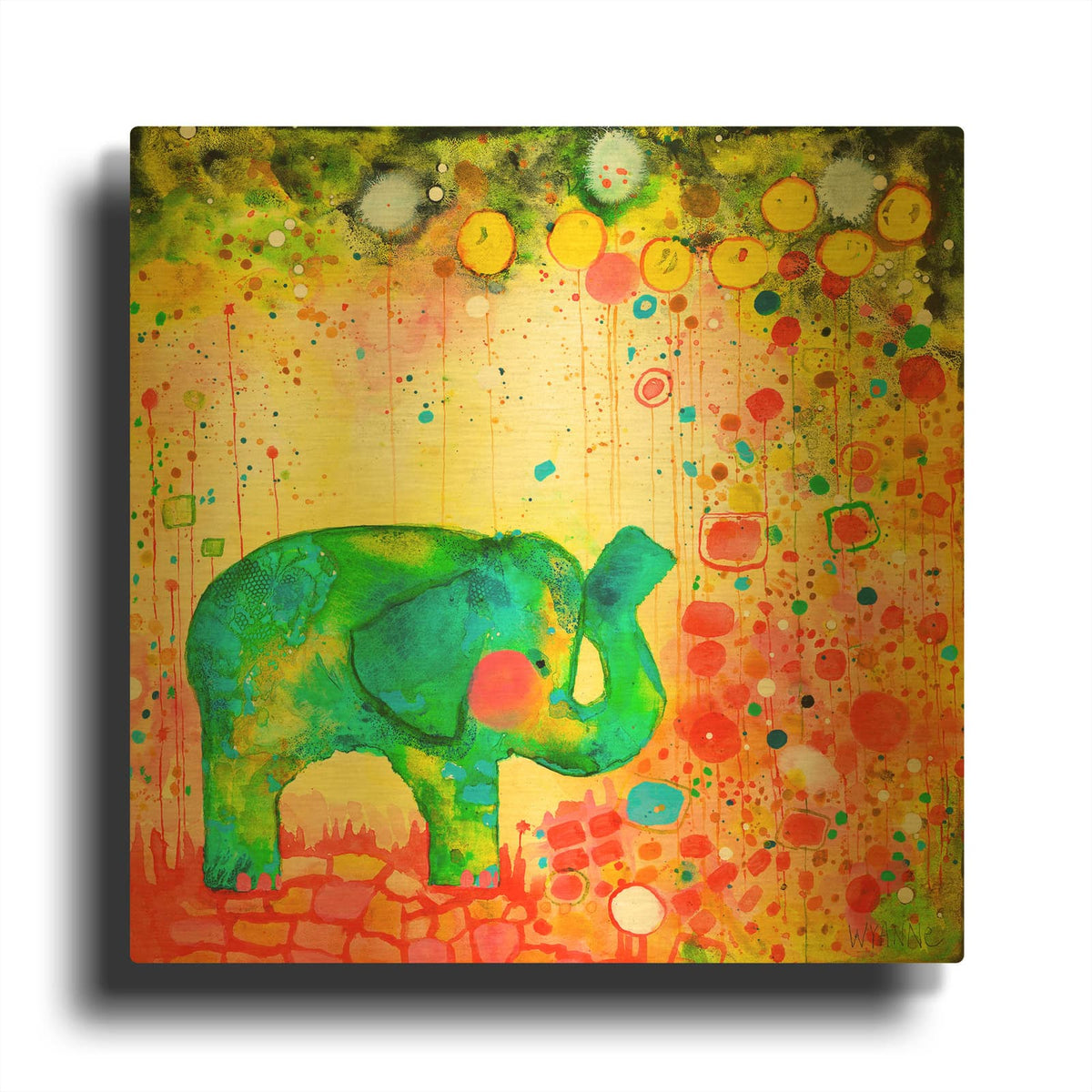 'Garden Adventure' By Wyanne Gold Metal Wall Art
