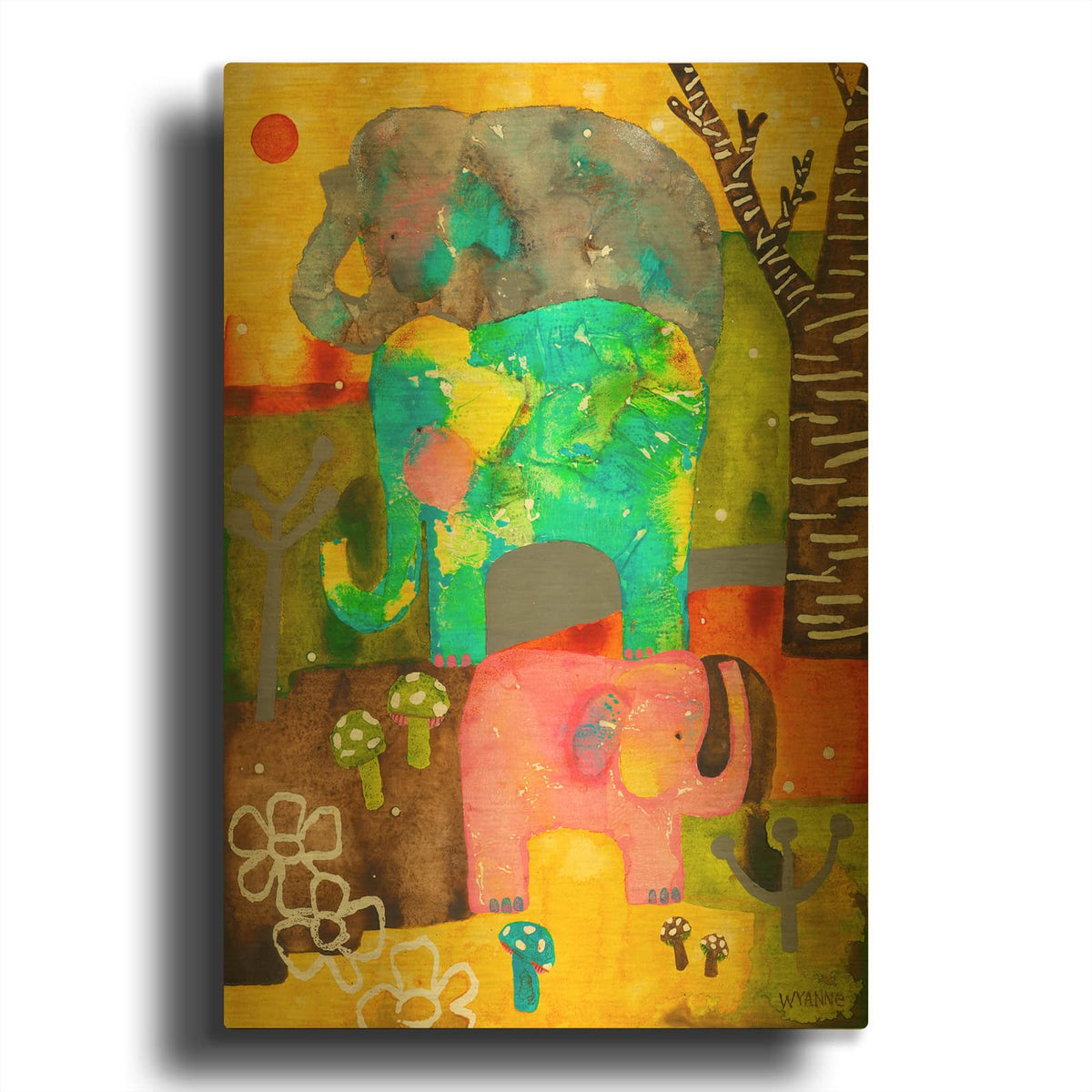 'Go Your Own Way' By Wyanne Gold Metal Wall Art