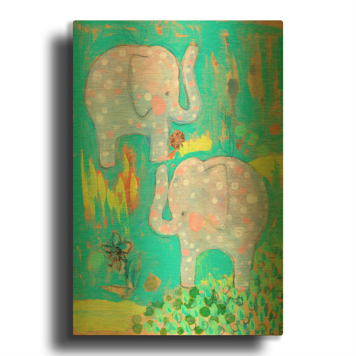 'Take Two' By Wyanne Gold Metal Wall Art
