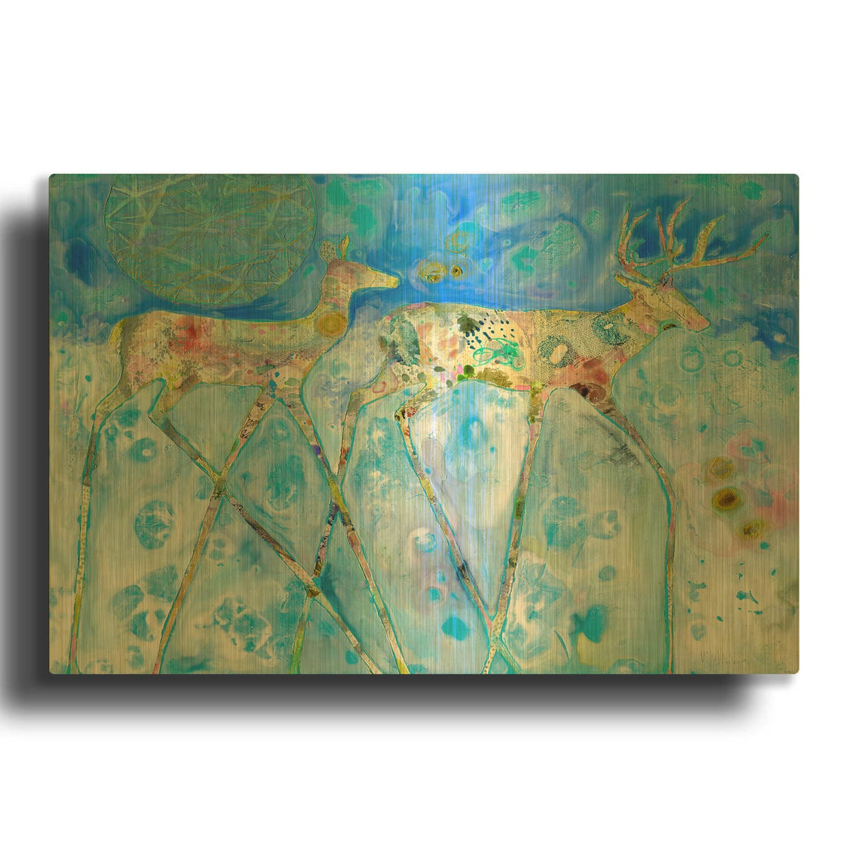'Gentle Leader' By Wyanne Gold Metal Wall Art