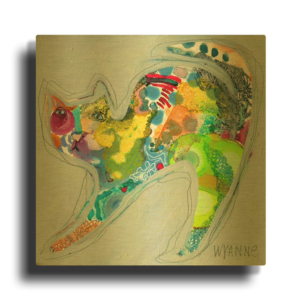 'Not Me' By Wyanne Gold Metal Wall Art