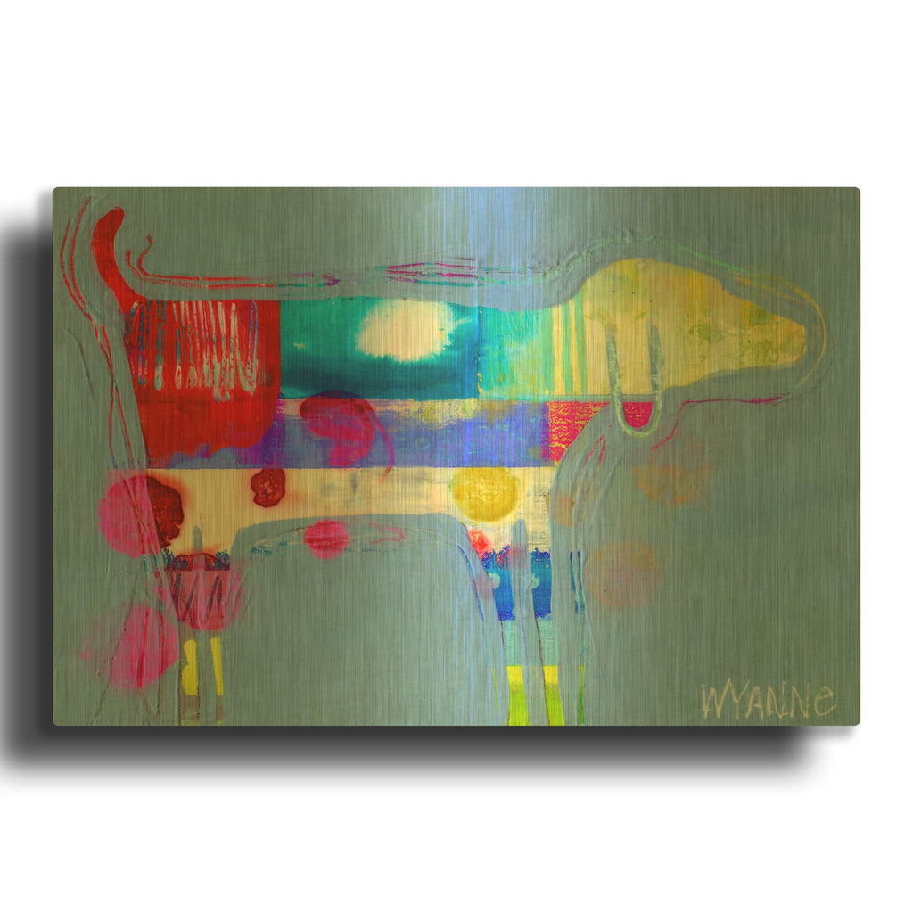 'Only One Dog' By Wyanne Gold Metal Wall Art