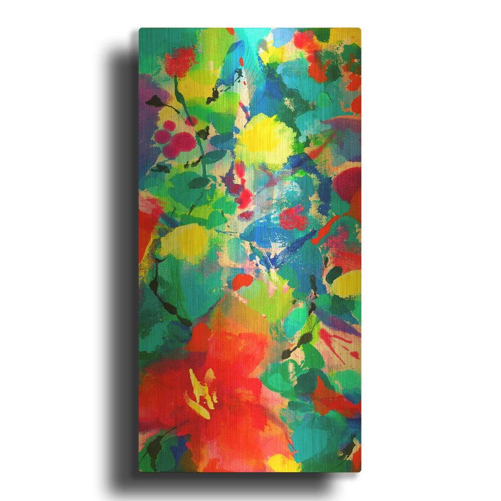 'Floral Symphony' By Wyanne Gold Metal Wall Art