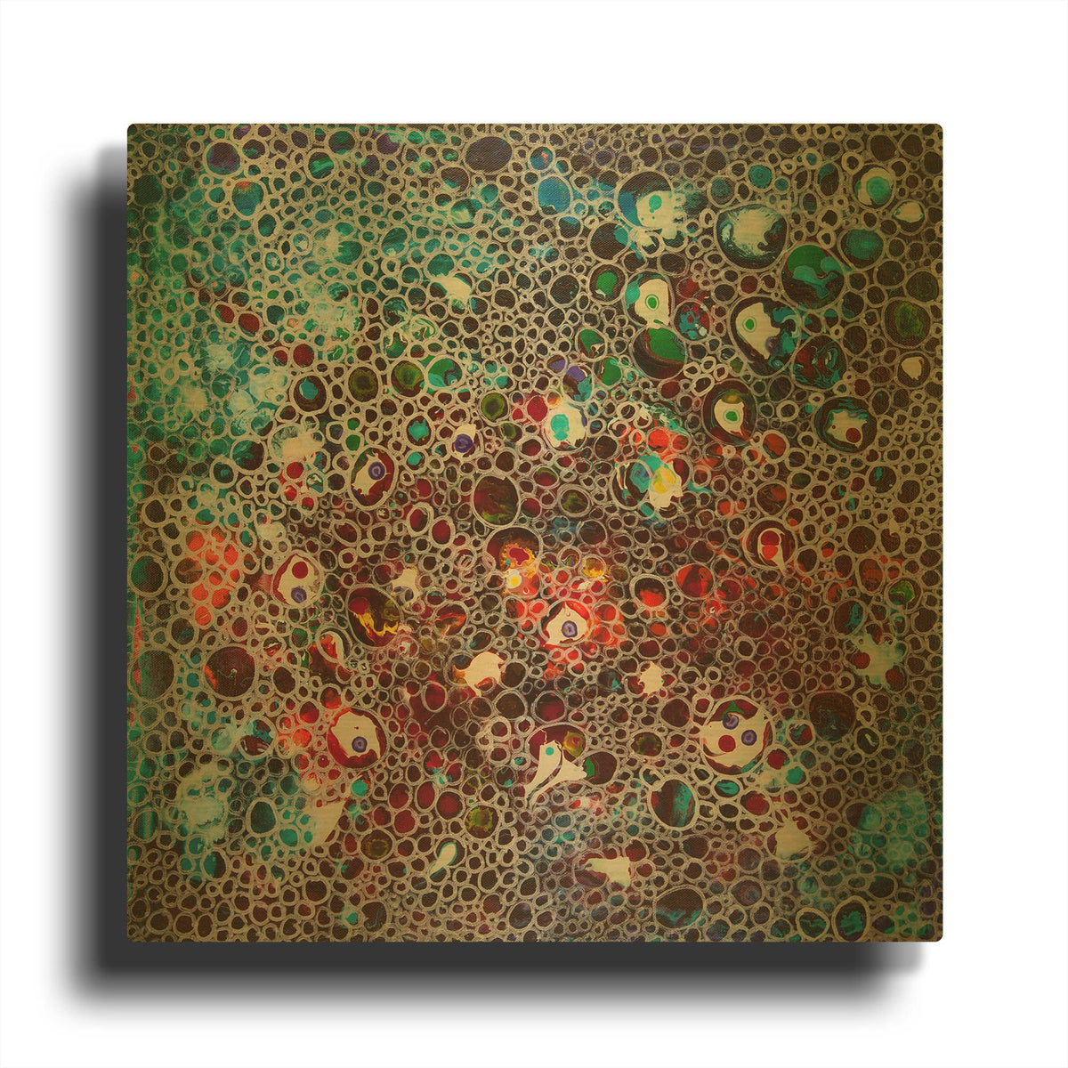 'Dimension 1' By Hilary Winfield Gold Metal Wall Art