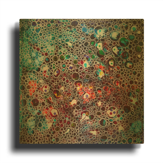'Dimension 1' By Hilary Winfield Gold Metal Wall Art