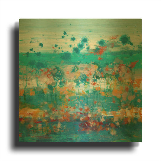 'Stratosphere' By Hilary Winfield Gold Metal Wall Art