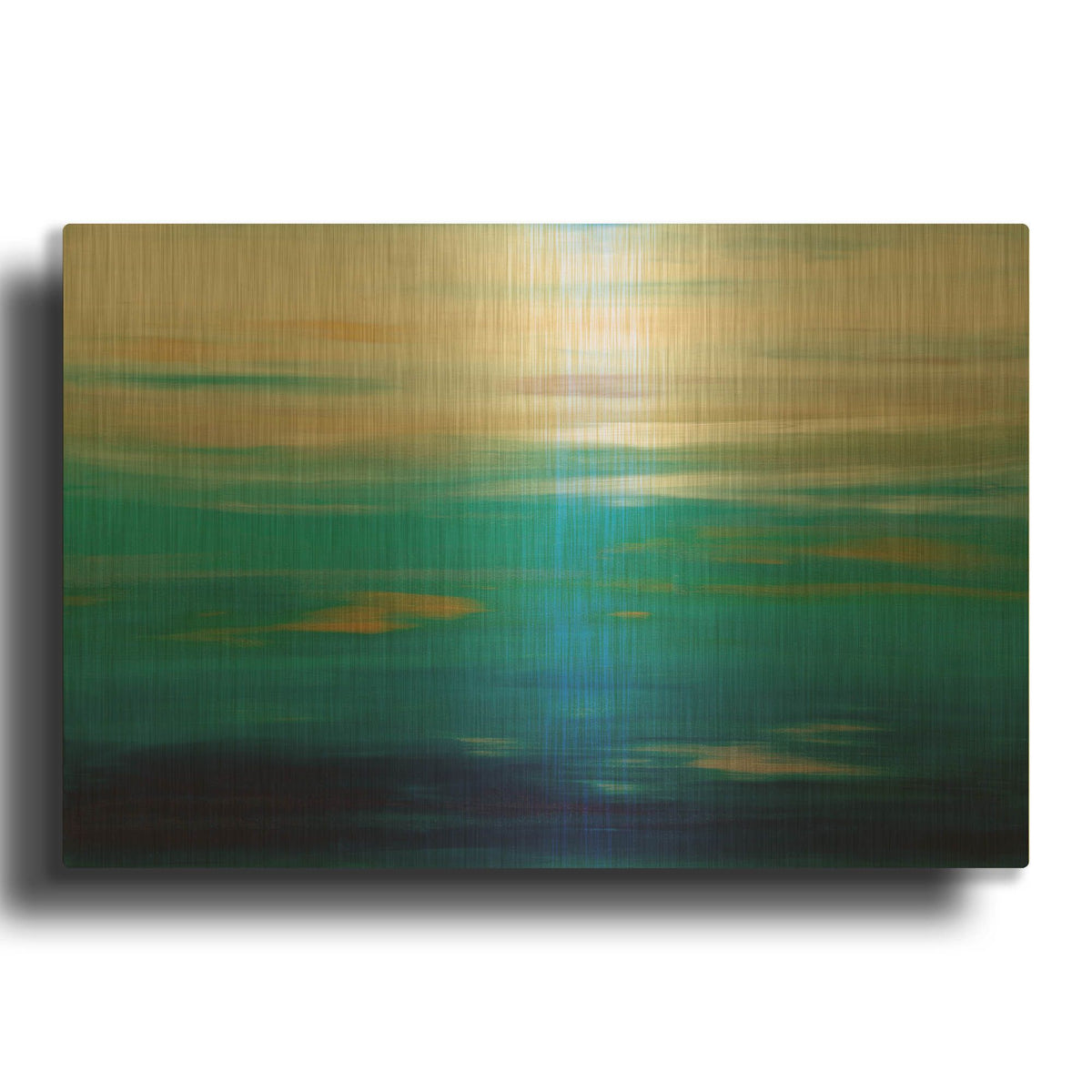 'Sunrise 32' By Hilary Winfield Gold Metal Wall Art