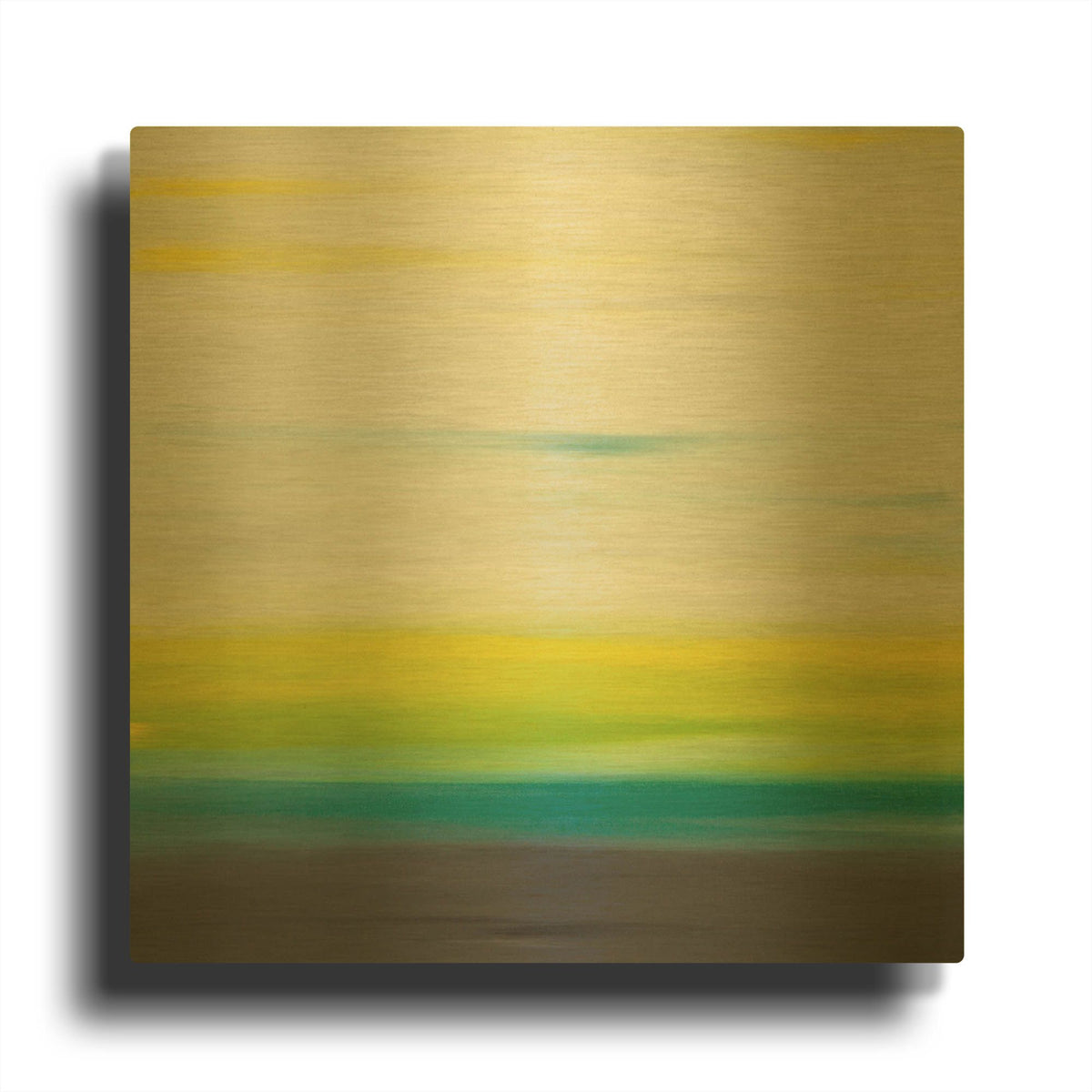 'Sunset 32' By Hilary Winfield Gold Metal Wall Art