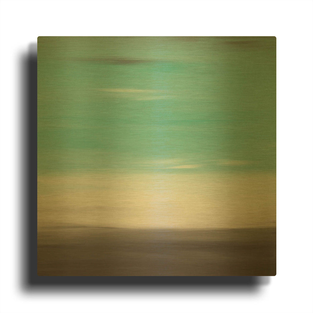 'Sunset 37' By Hilary Winfield Gold Metal Wall Art