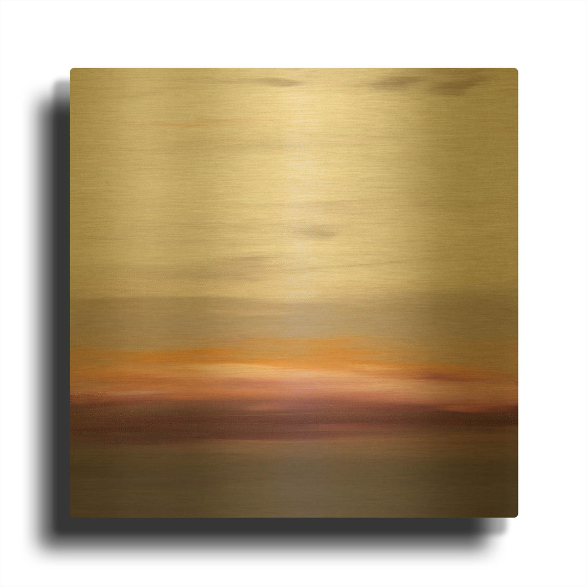 'Sunset 41' By Hilary Winfield Gold Metal Wall Art