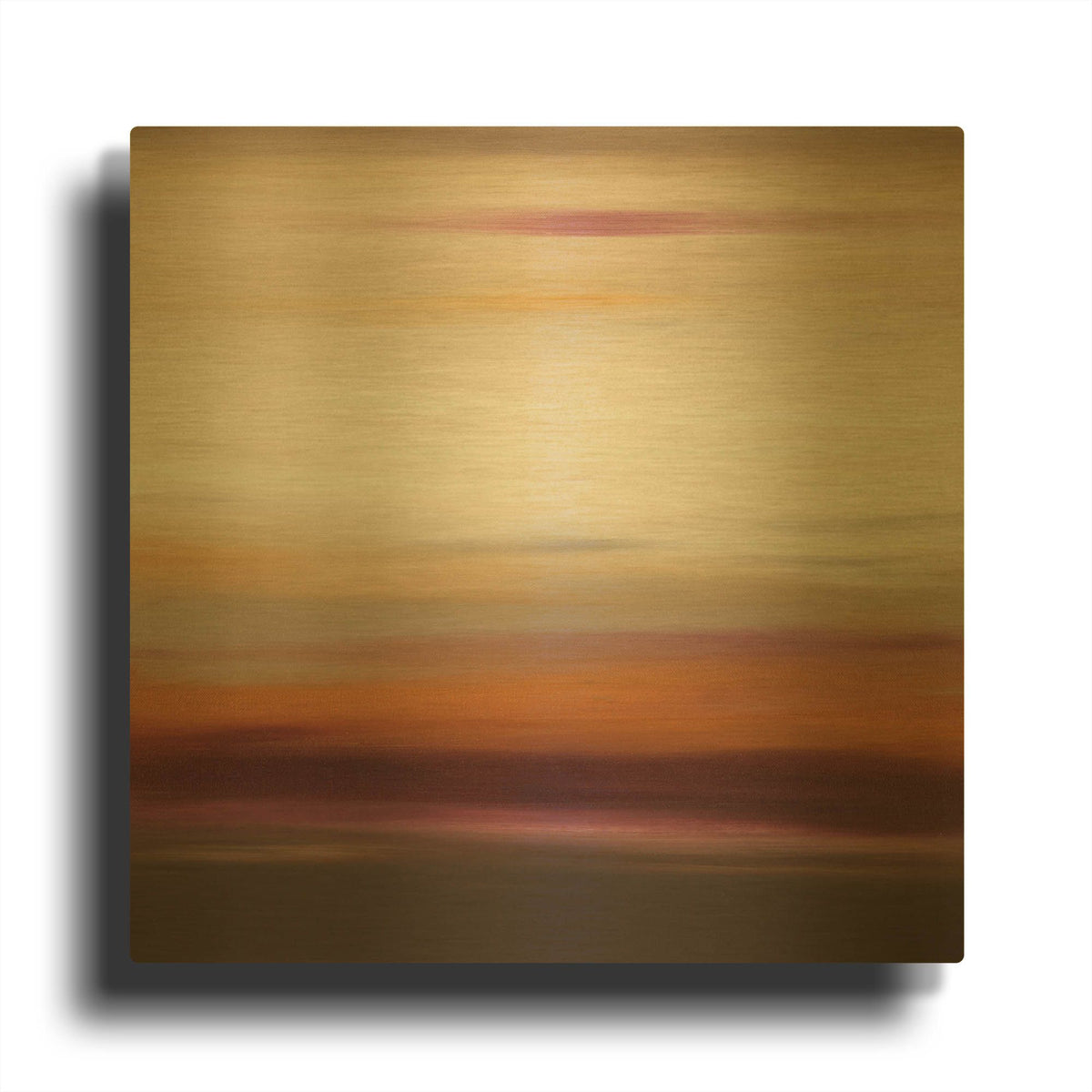 'Sunset 43' By Hilary Winfield Gold Metal Wall Art
