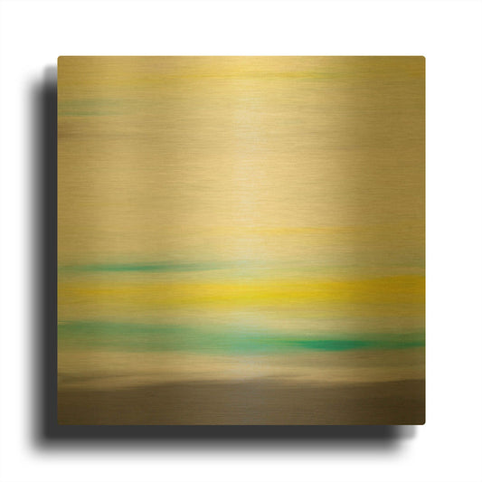 'Sunset 48' By Hilary Winfield Gold Metal Wall Art