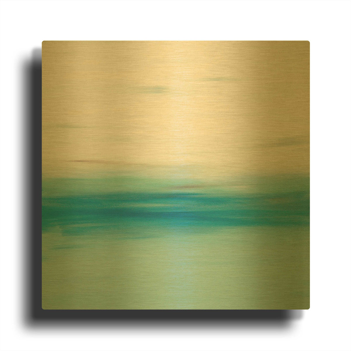 'Sunset 50' By Hilary Winfield Gold Metal Wall Art